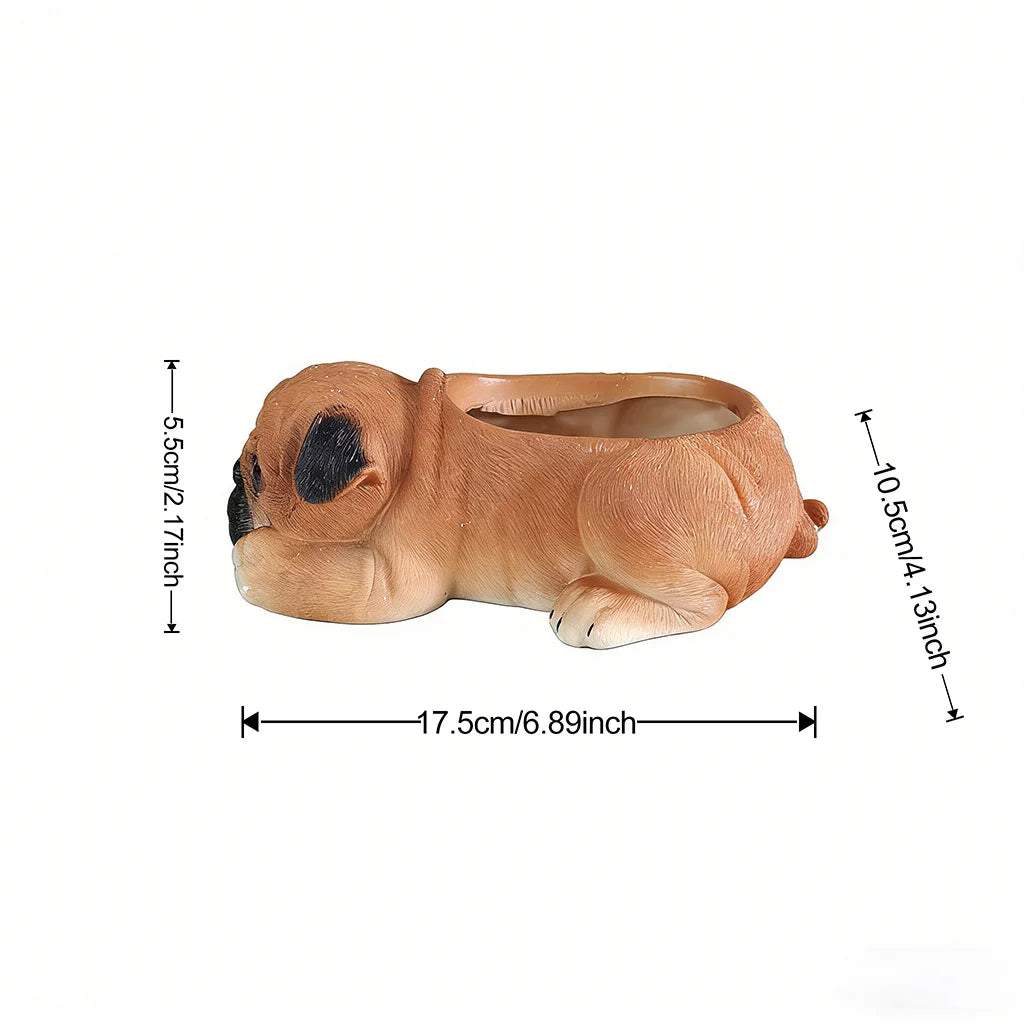Vaso de Cerâmica Cachorro Pug