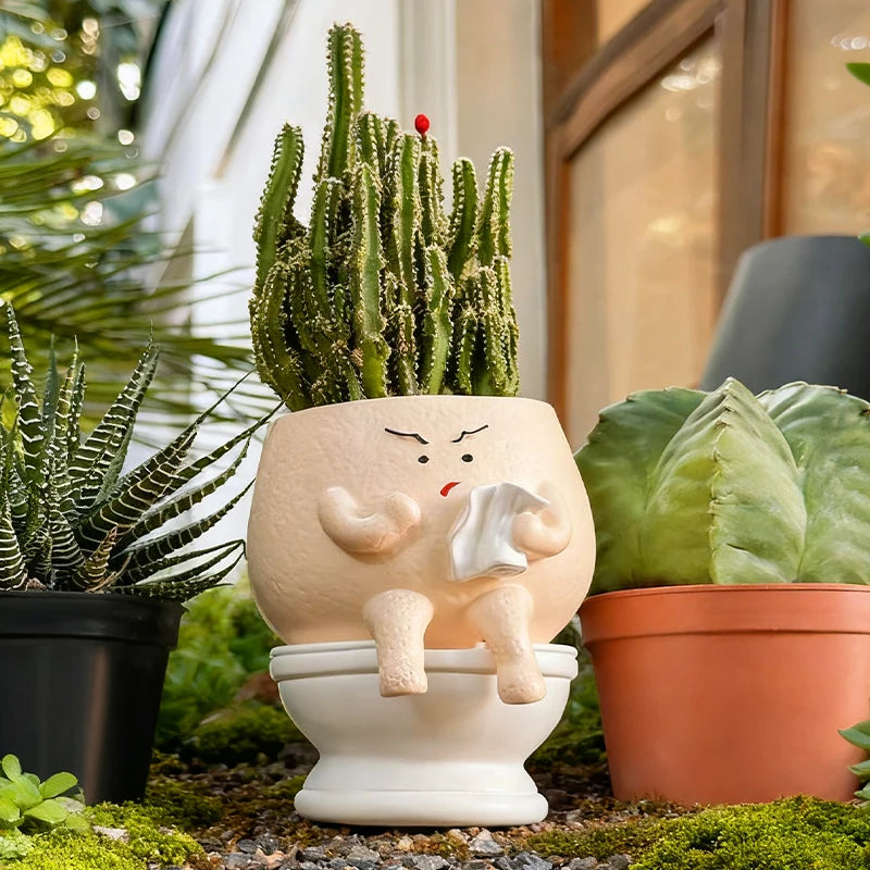 Vaso de Cerâmica Sanitário Divertido
