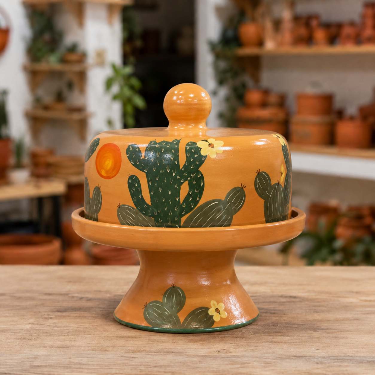 Boleira Artesanal de Barro com Tampa | COMPRE 1 E LEVE 2