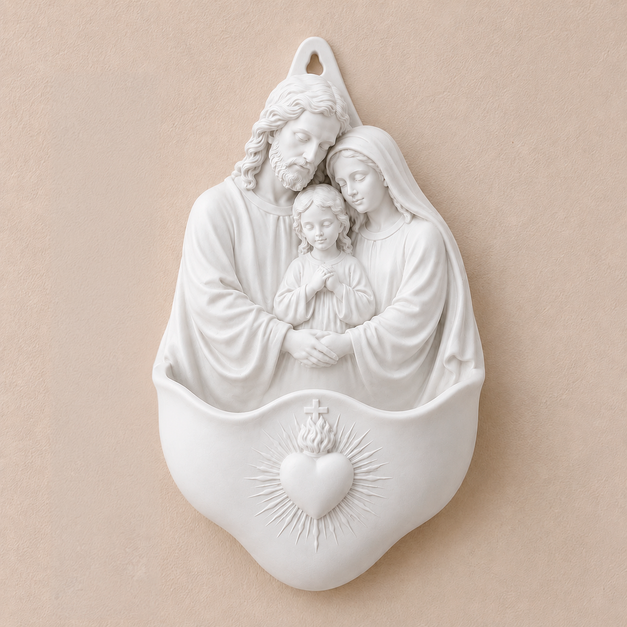 Sagrada Família Coração do Lar — Vaso de Parede em Cerâmica