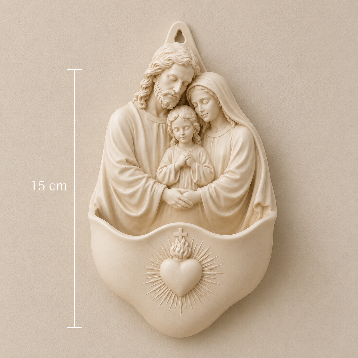 Sagrada Família Coração do Lar — Vaso de Parede em Cerâmica