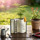 Vaso de Cerâmica Livro do Conhecimento