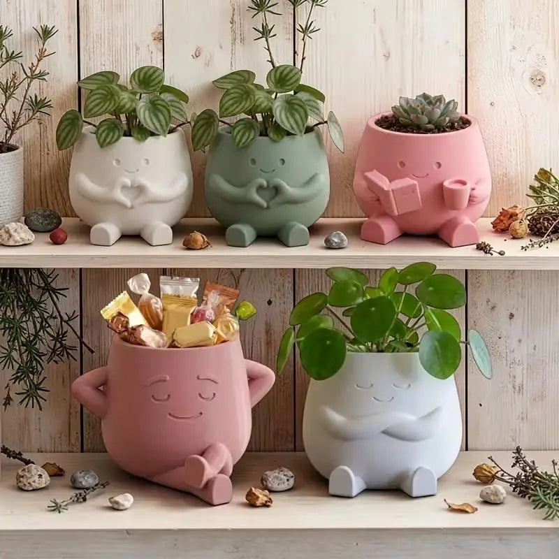 Vaso de Cerâmica Abraço de Amor
