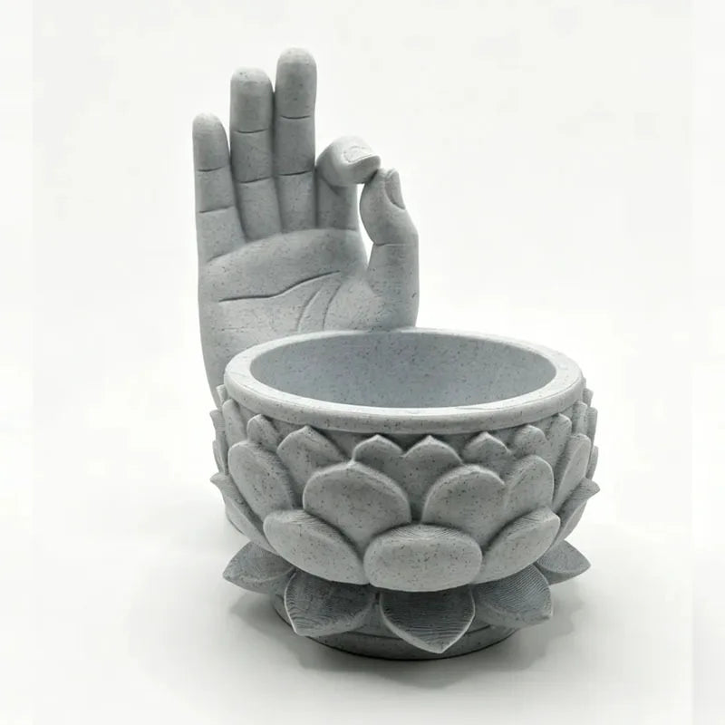 Vaso de Cerâmica Flor de Lótus