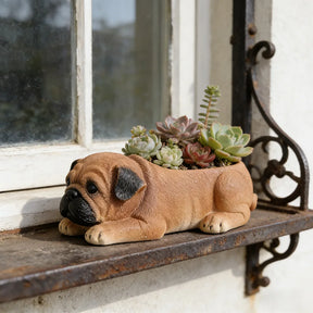 Vaso de Cerâmica Cachorro Pug