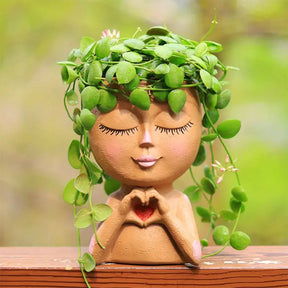 Vaso de Cerâmica Menina do Amor