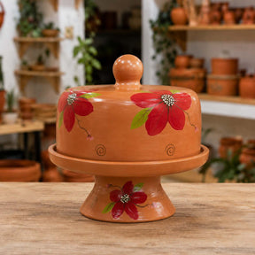 Boleira Artesanal de Barro com Tampa  | COMPRE 1 E LEVE 2